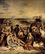 Eugene Delacroix Le Massacre de Scio painting